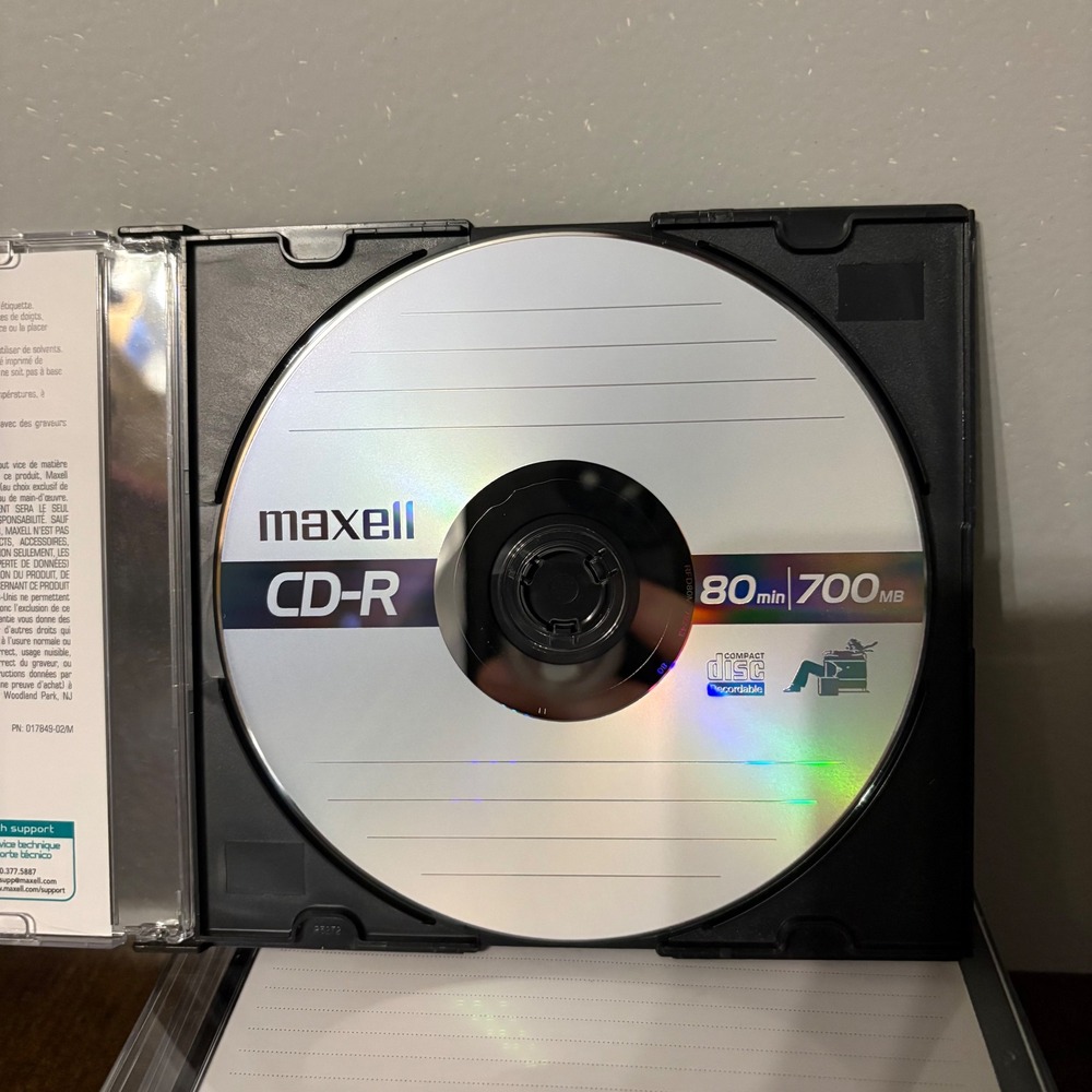 Maxell CD-R 80 Min 700MB Recordable Blank Disc CD Recordable‎ Media Bulk Lot